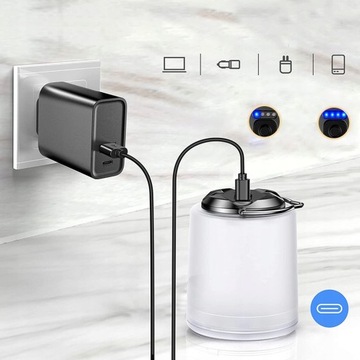 КЕМПИНГОВЫЙ ФОНАРЬ, ТУРИСТИЧЕСКИЙ, СВЕТОДИОДНЫЙ ФОНАРЬ, ЗАРЯЖАЕМЫЙ USB