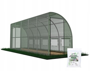 TUNEL OGRODOWY POŁÓWKA 6x1,5m SZKLARNIA 9m2 FOLIAK + GRATIS