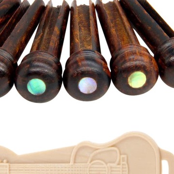 6 шт. штифты для акустической народной гитары, съемник мостов, инструмент для удаления лютье