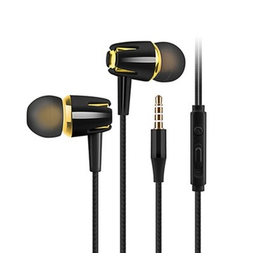 Wired Earphone In Ear Noise Canceling Travel Music Play Gaming TV Smartphon