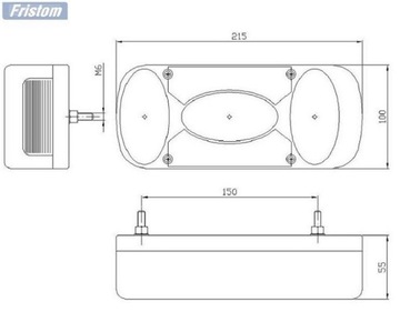 ПРЯМОУГОЛЬНЫЙ КОМБИНИРОВАННЫЙ ЗАДНИЙ ФОНАРЬ MD-36 COF