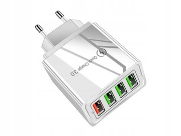 Ładowarka 4xusb sieciowa szybka quick charge 3.0