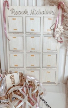 Годик для фотографий годовалых детей в рамках.