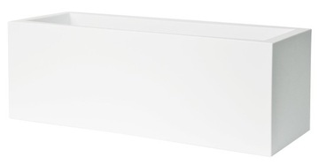 KUBE podłużna duża biała donica 80x30/30 cm WŁOSKA