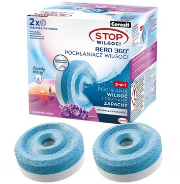 2x POCHŁANIACZ STOP WILGOCI CERESIT AERO LAWENDA