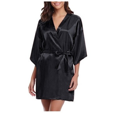 SZLAFROK satynowy SATYNA podomka NIE prześwituje