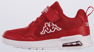 BUTY SPORTOWE DZIECIĘCE NA RZEP LEKKIE CZERWONE KAPPA TURPIN 261099K-2010