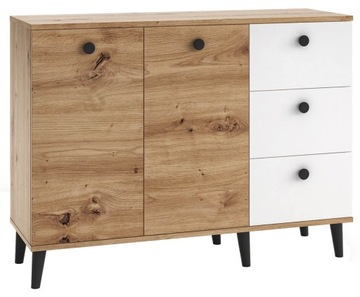 Komoda 120 cm z szafką i szufladami COMO C2