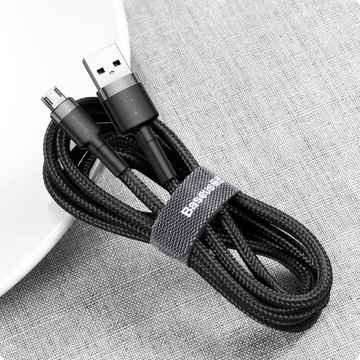 КАБЕЛЬ BASEUS STRONG FAST USB — MICRO USB КАБЕЛЬ С ДВУХСТОРОННЕЙ ОПЛЕТКОЙ 2A 3M