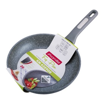 PATELNIA GRANITOWA GRUBA 26 CM INDUKCJA KAMILLE