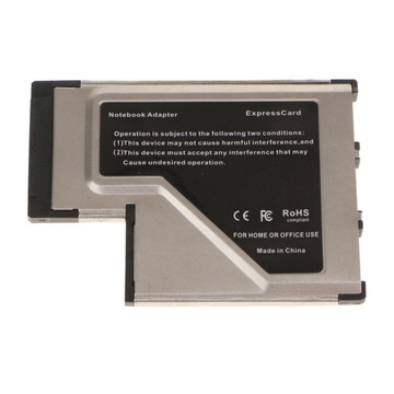 54-мм 3-портовая карта USB3.0 Express Card
