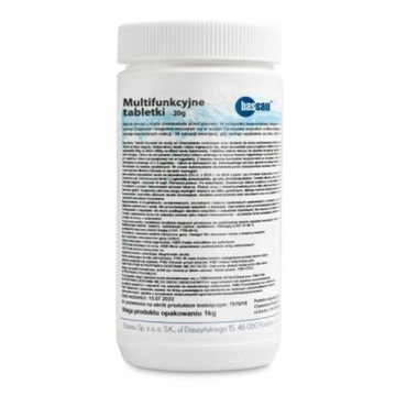 TABLETKI MULTIFUNKCYJNE DO BASENU 20g 1kg CHLOR