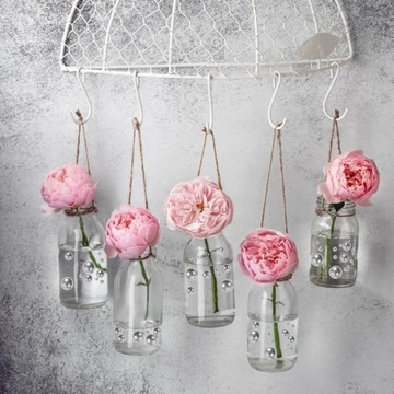 Ваза с жемчугом Круглые блестящие бусины 125 шт.