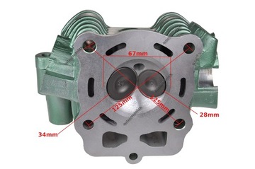 ГОЛОВКА QUAD ATV 250 LC LIQUID 67 мм BASHAN LONCIN