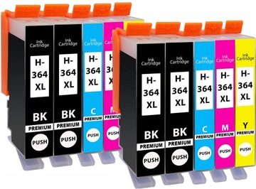 10x TUSZE DO DRUKARKI HP DESKJET 3520 3070A 364XL