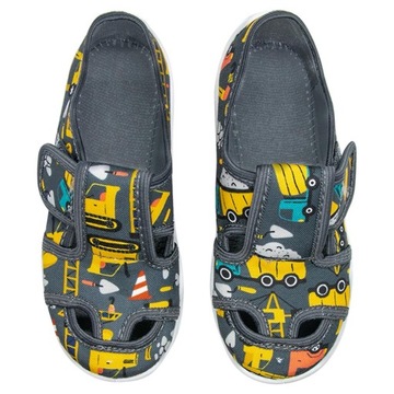 buty chłopięce RAWEKS do przedszkola szkoły Koparki Wozy Budowlane I12 33