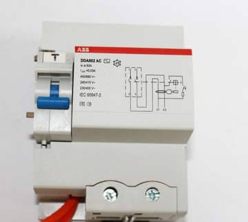 Дифференциальный переключатель дифференциального переключателя 2 полюса 63A ABB DDA802 AC