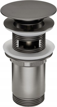 Korek TITANIUM klik bez przelewu z przelewem click-clack okrągły Deante