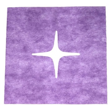 возьмите с собой одноразовую подушечку для лица с прорезью для носа