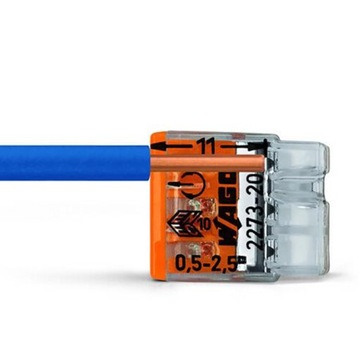 10x РАЗЪЕМ WAGO 2273-208 БЫСТРЫЙ СОЕДИНИТЕЛЬ 8x0,5-2,5