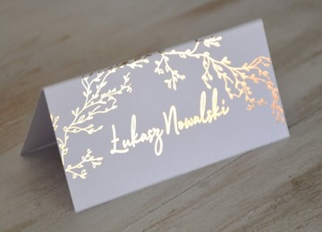 ВИНИТИ, ВИЗИТКИ ДЛЯ ГОСТЕЙ, ПОЗОЛОЧЕННЫЕ ЛИСТЬЯ, 10 шт.