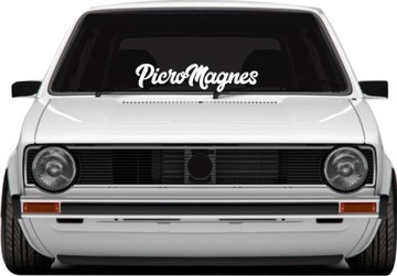 Naklejka na auto samochód szybę PICZO MAGNES piczomagnes pussy *55cm