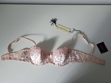 Śliczny biustonosz La Senza Georgia Dainty Rose Pink EUR 70C 35% silk