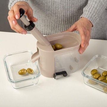 Oryginalna grecka drylownica do wiśni czereśni oliwek NAVA +4 uszczelki