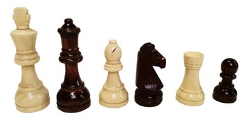 Figury Szachowe Drewniane nr 6 Król 9,8 cm w worku