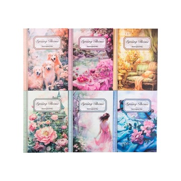 Wiosenny zestaw materiałów papierowych do majsterkowania / 6 stylów