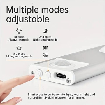 20 30 40 50 см ночник датчик движения свет беспроводной USB под шкафом