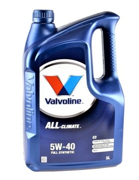 VALVOLINE 5W40 5L. ALL CLIMATE C3 SILNIKOWY OLEJ