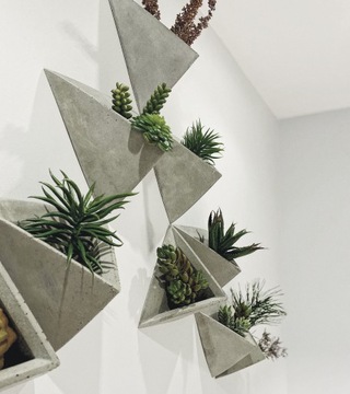 Бетонный цветочный горшок, крышка для цветочного горшка, бетон ручной работы.