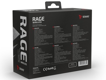 БЕСПРОВОДНОЙ ГЕЙМПАД ДЛЯ ПК PS3 SAVIO RAGE WIRELESS VIBRATIONS