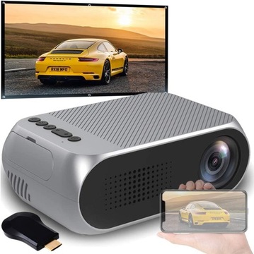 Projektor HD wbudowany projektor baterii 1300 mA