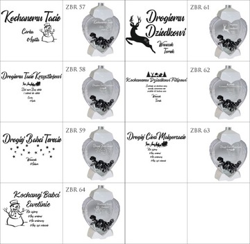 EKSKLUZYWNY ZNICZ SERCE biały personalizowany GRAWER DLA BRATA