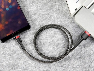 USB-кабель Lightning Baseus Cafule 2.4A, 480 Мбит/с