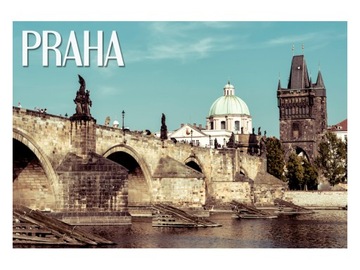 PRAGA - Most Karola - Magnes na lodówkę