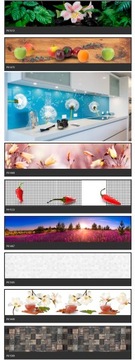 Моющиеся фотообои для кухни 300 см х 60 см.