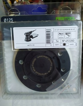 FESTOOL TALERZ SZLIFIERSKI ŚREDNI STF-ES125/90/8-M4 W-HT 492280 do ETS 125