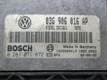 GOLF 5 2.0 TDI ŘÍZENÍ 0281011672