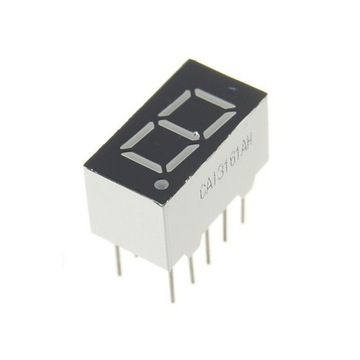 Wyświetlacz 7 segment 9mm anoda 1 cyfra