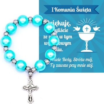 PODZIĘKOWANIE DLA GOŚCI PIERWSZA KOMUNIA ŚWIĘTA RÓŻANIEC PAMIĄTKA UPOMINEK