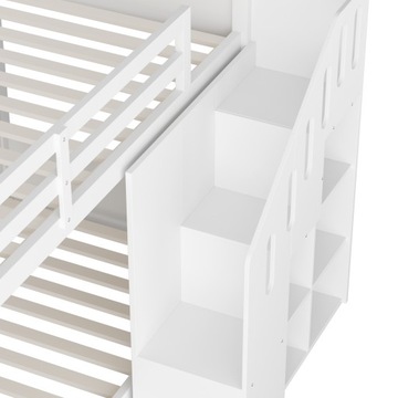 Детская кровать Bunk Bunk Универсальная лестница 90x200 см белый