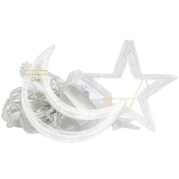 СВЕТОДИОДНАЯ СВЕТОВАЯ ЗАНАВЕСА, ЗВЕЗДЫ, ЕЛОЧНЫЕ ОГНИ, ОКОННАЯ ГИРЛЯНДИЯ