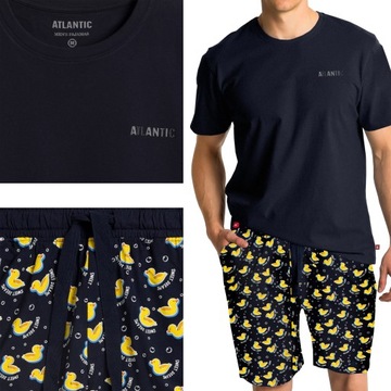 ATLANTIC piżama męska krótki rękaw krótkie spodnie NMP rozmiar XL