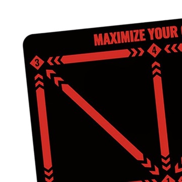 Футбольный тренировочный коврик Тренировочный ковер Темп Контроль мяча Игрок Красный