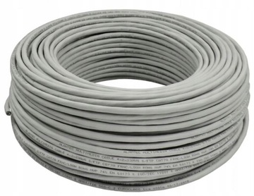 ALANTEC Kabel skrętka drut S/FTP kat.7A miedź 50m