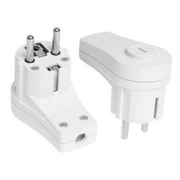 WTYCZKA KĄTOWA Z WYŁĄCZNIKIEM WT-16WŁ W-99919 PLASTROL BIAŁA