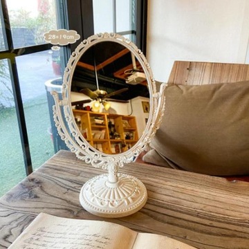 Винтажная настольная модель, овальный 360 градусов, бежевый